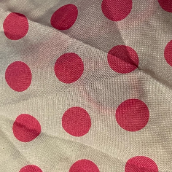 Red dot scarf  RN 66966 100% polyester Made in Italy - Picture 4 of 13